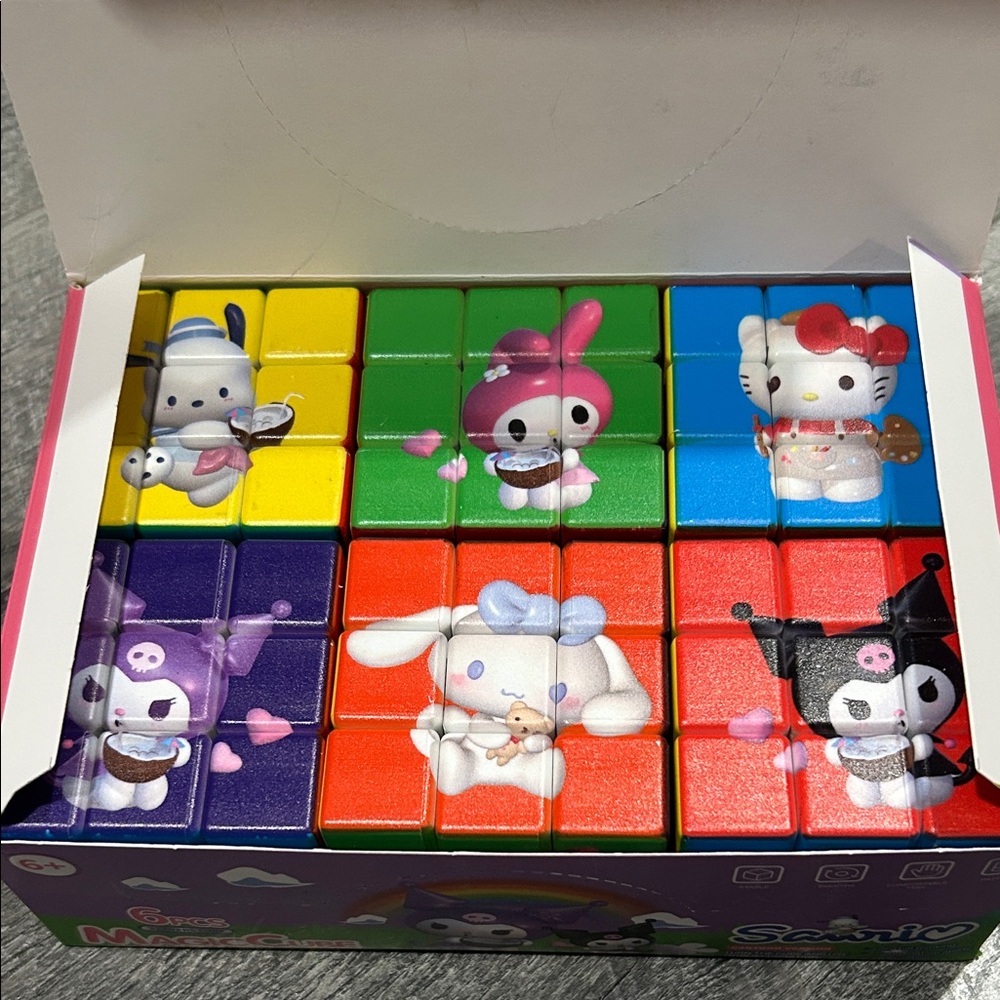 Set of 6 magic cubes Kuromi and friends